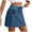 BU2, variant on Women's 18" Hiking Cargo Skort Athletic Skirt High Waist Quick Dry Golf Skort with Zipper Pockets, Dressy Casual Sporty Summer Outfits for Travel (BU2, L)