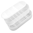 thumbnail image 3 of IFANLANDOR 1Set Battery Storage Box Organizer Rectangular Transparent PP Material Home Use, 3 of 8
