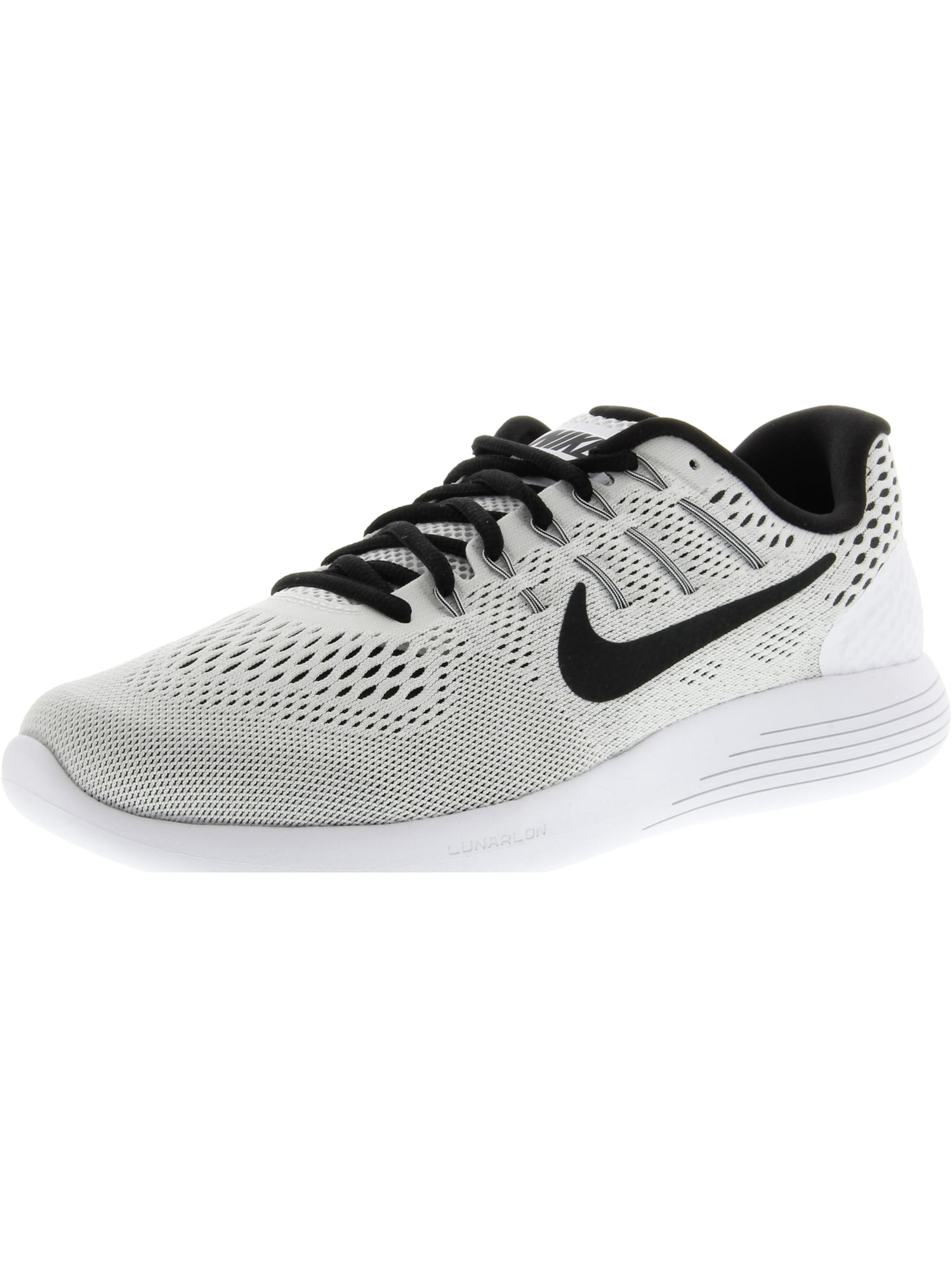 Abandonado precoz Edredón Nike Men's Lunarglide 8 White / Black Ankle-High Running Shoe - 10.5M -  Walmart.com