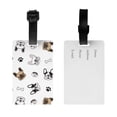 thumbnail image 2 of PAYOHTO Luggage Tags for Suitcases French Bulldog Pattern Paw Bone PVC Lable for Travel Bag, 2 of 7