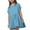 Girls Dresses Blue, variant on Mini Dresses for Teens Girls 5-14 Years Kids Short Sleeve Crew Neck Solid Color Loose Comfort Pleated Going-Out Sports Dress