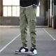 thumbnail image 1 of Pantalones Cargo negros para hombre, ropa de calle japonesa Vintage, Hip Hop, con bolsillos, informal, estilo Safari, holgado, 2023, 1 of 4