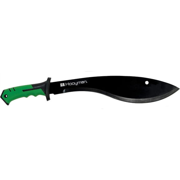 Machete with Heavy Duty Construction, Ergonomic No-Slip Handle and Belt Sheath for Gardening, Land Management, Bushcraft, Hunting and Outdoor,Black/Green