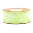 thumbnail image 2 of GUOOL 10 Meters Butterfly Printed Chiffon Ribbon Sewing Embellishment Light Green, 2 of 8