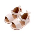 thumbnail image 2 of Aojekbee Baby Girl Summer Sandals Breathable Soft Non-Slip Sole Open Toe Shoes with 3D Bow Newborn Infant Shoes, 2 of 9