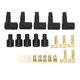 thumbnail image 1 of Kit de 30 cosses de fil de bobine de bougie d'allumage en caoutchouc noir, adaptées aux fils de 6 à 10 mm, 1 of 4