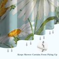 thumbnail image 6 of Lightblue Daisy Flower Watercolor Pattern Shower Curtain 36"x72" ,Bathroom Decorative Shower Curtains Set with 12 Hooks,Modern Waterproof Washable Shower Curtain, 6 of 6