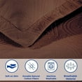 thumbnail image 2 of Superior Celtic Circle Cotton Bedspread and Sham Set, 3-Piece Decorative Breathable Bedspreads, King, Cappuccino, 2 of 10