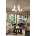 thumbnail image 3 of Contemporary Nine Light Chandelier-Satin Brass Finish-Incandescent Lamping Type Bailey Street Home 73-Bel-1636528, 3 of 6