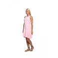 thumbnail image 3 of Women's Ruffled Sleeveless Crewneck Tank Dress, S, Pink, by Ambesonne, 3 of 3