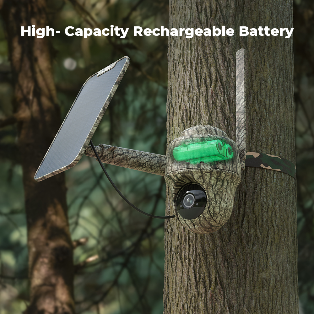 Reolink 4G 2K ProHD , Cellular Trail Camera Wireless Outdoor, 3G/4G LTE, Solar Powered Game Camera with 360° Pan Tilt, 2K Night Vision, Smart Motion Activated, No WiFi, Ranger Series with Solar Panel