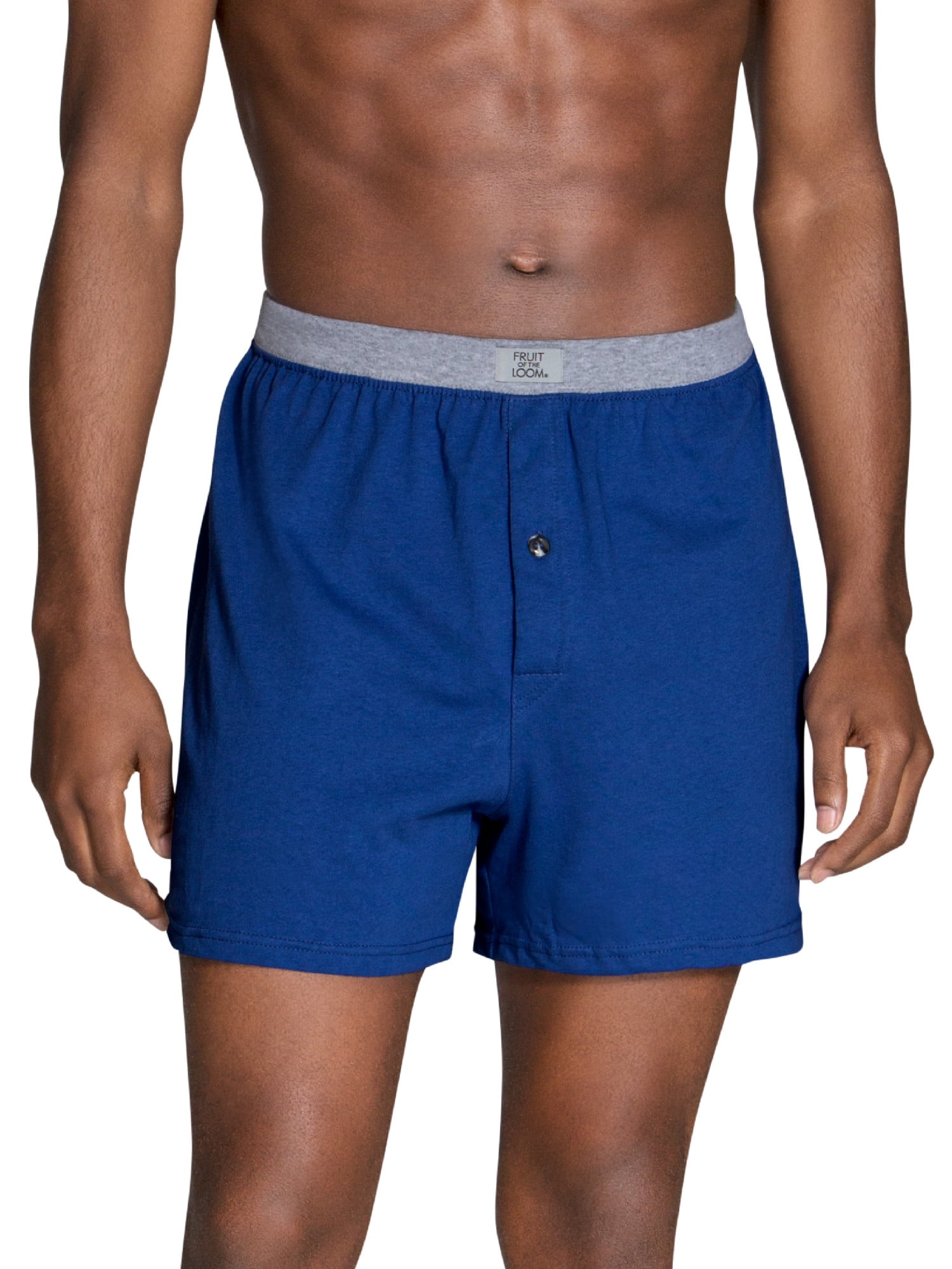 Colors May Vary Fruit of the Loom Mens 5-Pack Soft Stretch Knit Boxer
