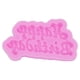 thumbnail image 4 of Molde de letras de feliz cumpleaños Injueey 3D de silicona Rosa Gris, 4 of 6