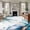 Blue, variant on Rectangle Area Rugs 2 x 3 Ft, Blue Marble Stone Non-Slip Residential Carpet, White Ink Splash Farm Marble Abstract Indoor Crawling Mats Runner Rugs for Living Room/Dining Room/Bedroom
