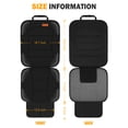 thumbnail image 2 of (2 pack) Yonktoo Car Seat Protector for Car Seat, Black 600D Oxford Fabric, Thick Pad, Waterproof Automotive Seat Covers, 2 of 8