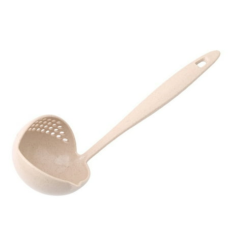 

XHAO 2 in 1 Filter Colander Hot Pot Porridge Soup Long Handle Big Spoon Kitchen Tool