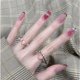thumbnail image 1 of 24 Piezas uñas postizas decoración largas con pegamento Naturales 46 estilos Francés, 1 of 4