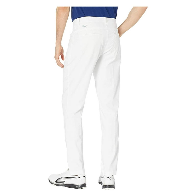 NEW Men s Puma 2019 Jackpot 5 Pocket Golf Pants Bright White 40 X 32