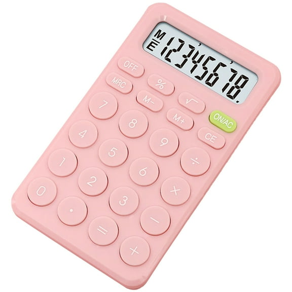 UNOMOR Office Home Calculator Eight Calculator Plastic Pink 1Set