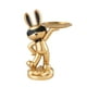 thumbnail image 3 of Figura de conejo nórdico, organizador de artículos diversos, expositor de resina, joyero Dorado, 3 of 9