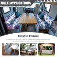 thumbnail image 3 of Yuyamidu Purple Boho Mandala Flower RV Dinette Cushion Slipcover Soft RV Couch Covers for Sofa 2pcs Loveseat Slipcovers for Travel Trailer Couch Comfy RV Sofa Cover, 3 of 7