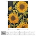 thumbnail image 4 of ONETECH Sunflower Blanket Mother's Day Flower Soft Throw Blanket Bright Yellow Warm Lightweight Blankets Sunflower Gifts for Women Small Travel Plush Blanket for Bed Sofa Living Room Decor, 4 of 6