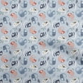thumbnail image 1 of oneOone Polyester Spandex Dusty Blue Fabric Kids Animal Sewing Craft Projects Fabric Prints by Yard 56 Inch Wide, 1 of 4