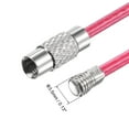 thumbnail image 4 of Unique Bargains 150mm Length PVC Coated Stainless Steel Keyring Loop Cable Pink 6 Count, 4 of 6