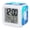 Cyan, Blue, White, variant on Coastal Turtle Digital Alarm Clock for Bedrooms, Smart LED Alarm Clock with 7 Color Changing Night Light, Blue Ocean Boho Summer Beach Weaves Silent Wake Up Clocks for Sleep Study Cooking 3.2"x3.2"