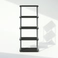 thumbnail image 5 of Furinno Turn-N-Tube 5-Tier Multipurpose Compact Display Rack, Shelving Unit, Bookcase, Black/Grey, 5 of 6