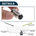 thumbnail image 6 of Unique Bargains M16*1.5 Magnetic Oil Drain Plug Stainless Steel Oil Pan Drain Bolt Screw Thread Repair 1Pc Copper Washers Silver Tone 1 Pc, 6 of 7