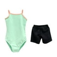 thumbnail image 2 of Hrsba Solid Color Sleeveless Cami Dance Leotard for Girls Summer Casual Tank Top Soft Comfortable for Training Performance Kids Girls Summer Top, 2 of 4