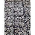 thumbnail image 2 of Indian Hand Block Bagru Print Butterfly Kantha Quilt - 100% Hand Made Soft Cotton King/Queen Size 90x108 Inch, 2 of 6