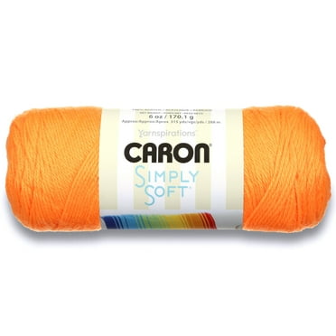 Caron Simply Soft Yarn, Neon Orange