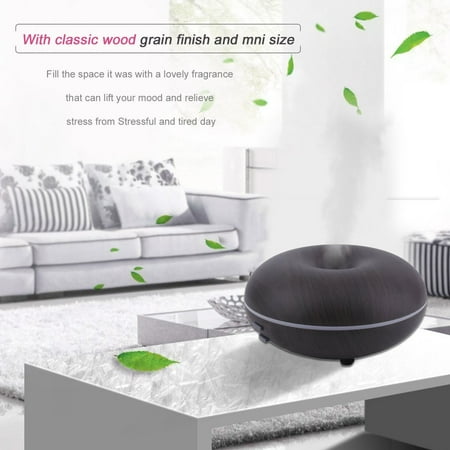 Air Humidifier for Baby绔婋槀olorful Ultrasonic Aroma Diffuser Wooden Color Humidifier Aromatherapy Air Humidifier for Baby For Office Bedroom Room Yoga