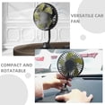 thumbnail image 3 of OUNONA Auto Cooling Fan Car Fan ABS Black 1Set Rotatable Silent Operation for Vehicles, 3 of 6