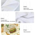 thumbnail image 5 of SKYSONIC Hamburgers Rolls Sandwich Tomatoes Onions 2Pcs Kitchen Hanging Towel Set Hand Hanging Towels with Hanging Loop, Absorbent Soft Thick Dish Cloth Dry Towel for Kitchen Bathroom, 12"x17", 5 of 6