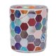thumbnail image 1 of European Modern Glass Candle Holder Colorful Hexagonal Mosaic Candlestick Home Candlelight Dinner Decoration, 1 of 2