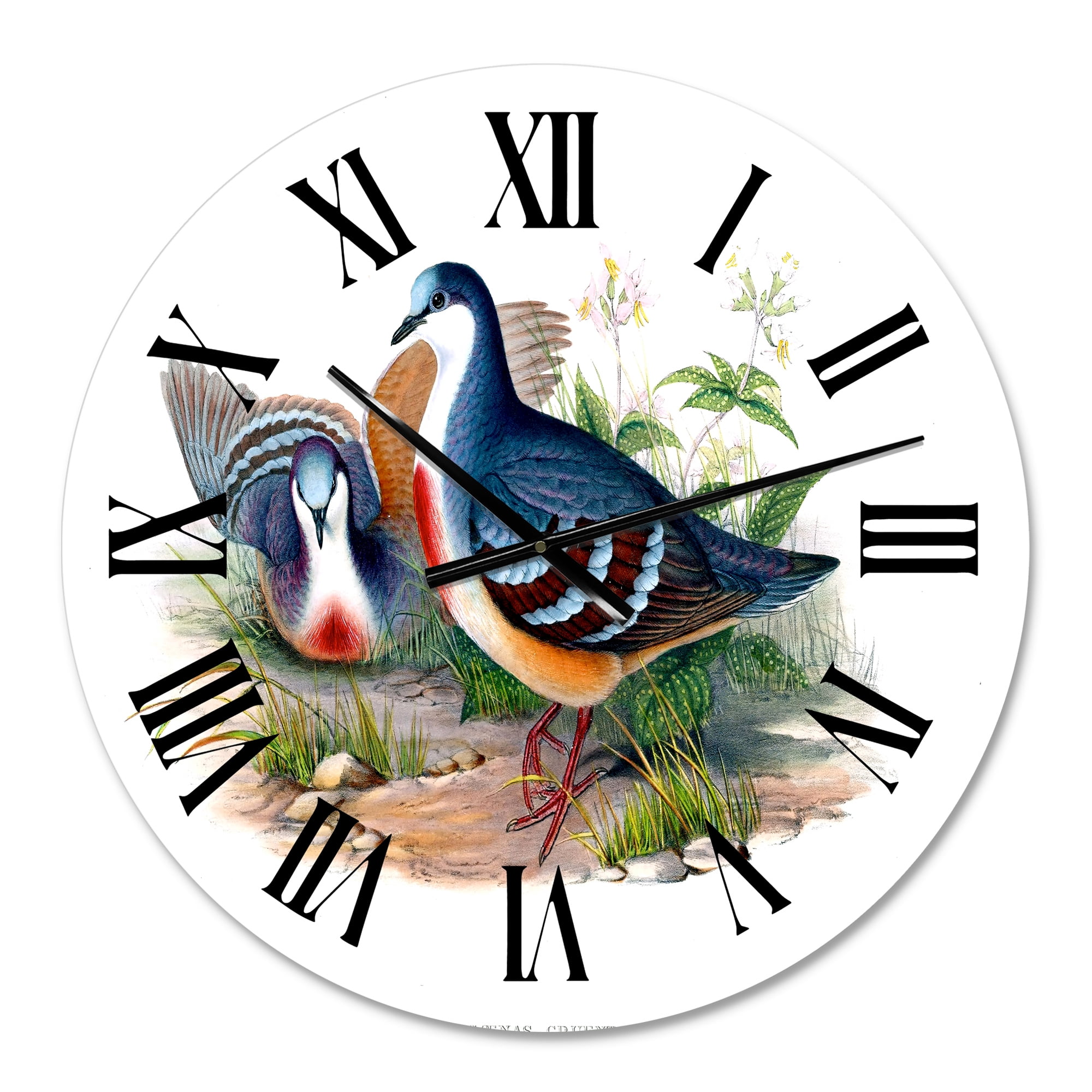 Designart 1 in Quartz Traditional Wall Clock