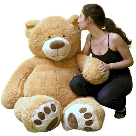 Big Plush Giant Teddy Bear 5 Foot Extra Large Stuffed Animal Fully Stuffed Packaged in Gift-Friendly Large Box Ready to Hug on Arrival