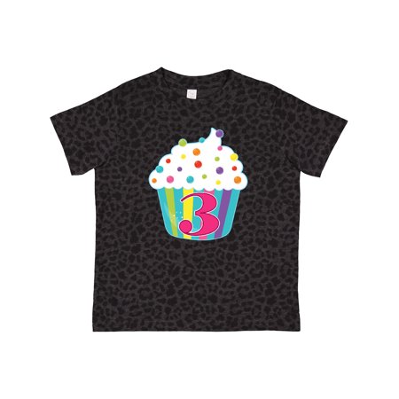 

Inktastic 3rd Birthday Cupcake Gift Toddler Boy or Toddler Girl T-Shirt