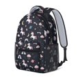 thumbnail image 2 of Unicorn and Planet Blue Pattern Backpack for School, Cute School Bag with Adjustable Shoulder Straps and Padded Back, 15.3"x11"x6.7", 2 of 5