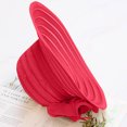 thumbnail image 6 of Risckoth Women's Organza Hat Wide Brim 3D Flower Detail Layered Design Formal Tea Party Wedding Cap, Wine, 6 of 8