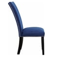 thumbnail image 3 of Steve Silver Camila Blue Velvet Upholstered Dining Side Chairs, Set of 2, 3 of 6