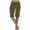 Army Green, variant on ShomPort Summer Shorts for Women Knee Length Elastic Waist Shorts with Drawstring Low Rise Tight Fashion Shorts