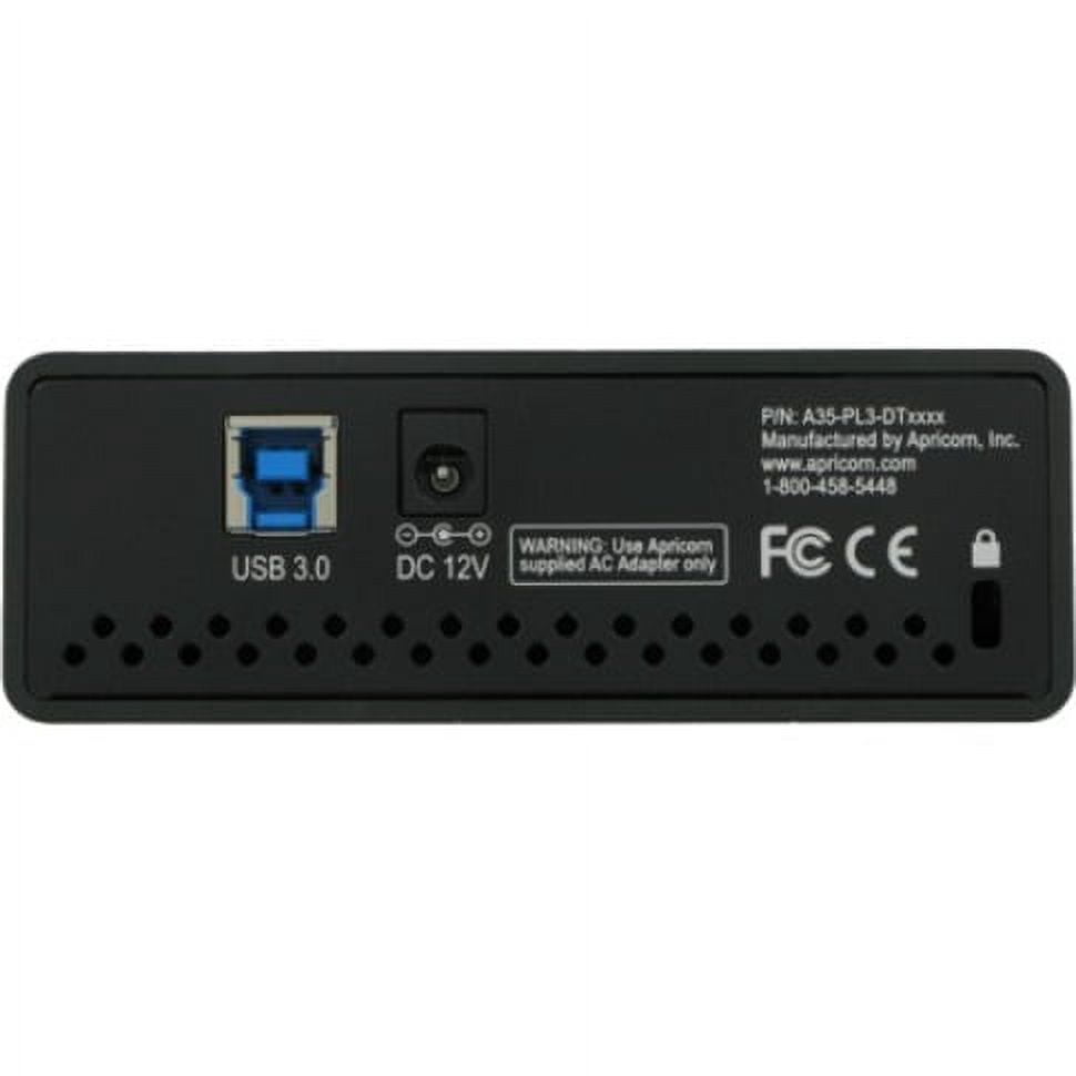 Apricorn Aegis Padlock DT ADT-3PL256-16TB 16 TB Desktop Hard Drive 3.5" External Black TAA Compliant