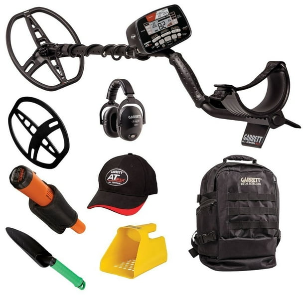 Garrett AT MAX Metal Detector Backpack+ Pointer +Digger + Scoop
