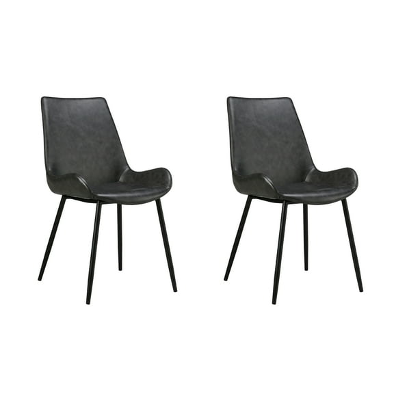 Koleman's Dining chair with armrest in Grey - Set of 2