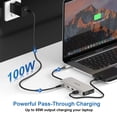 thumbnail image 3 of Estación de acoplamiento USB C WAVLINK 12 en 1, monitor doble de 100 W PD, 3 of 8