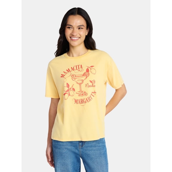 Mother’s Day Women’s Mamacita Marg Cotton Graphic Tee from Way to Celebrate, Sizes S-XXXL